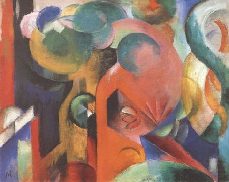 Franz Marc Small Composition iii (mk34) china oil painting image